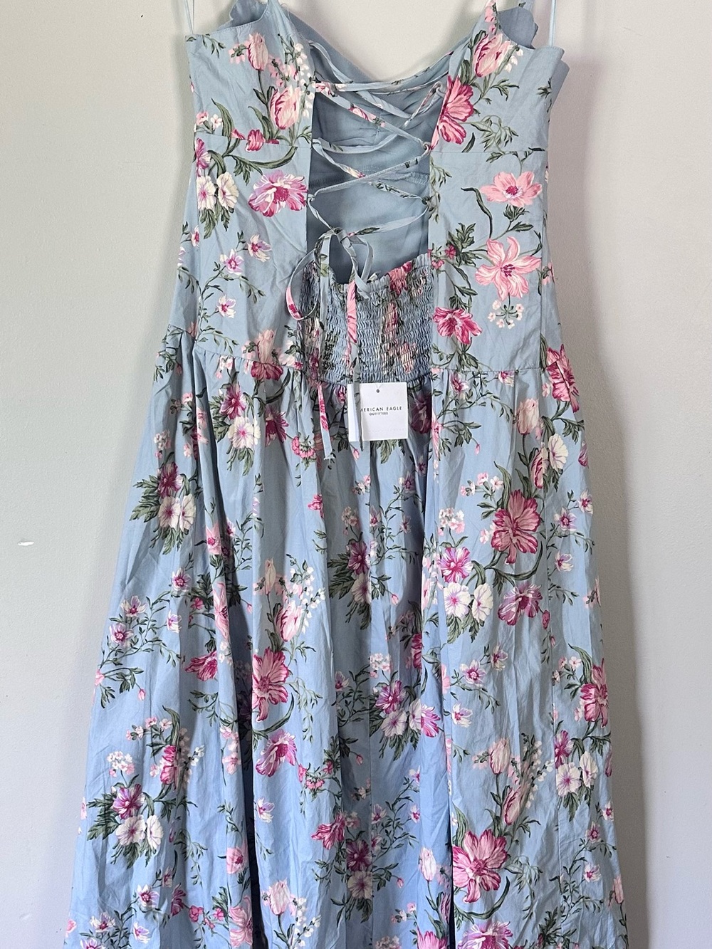 American Eagle Outfitters Sweetheart Tie-Strap Midi Dress Size M NWT - Picture 11 of 14